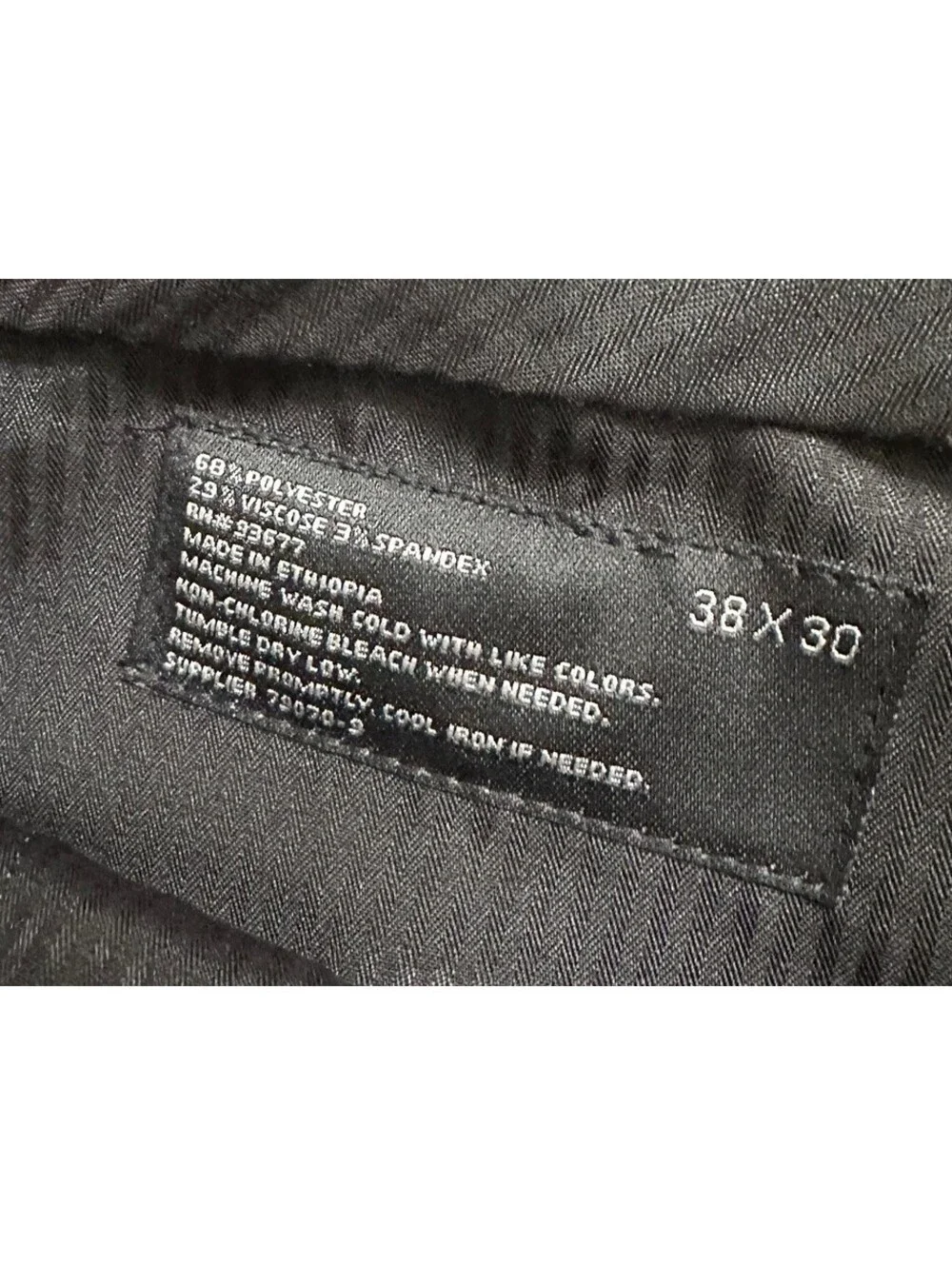 J.Ferrar Men’s Pant Ultra Comfort Stretch Fabric Flat Front 38x30 Slim Gray NWT